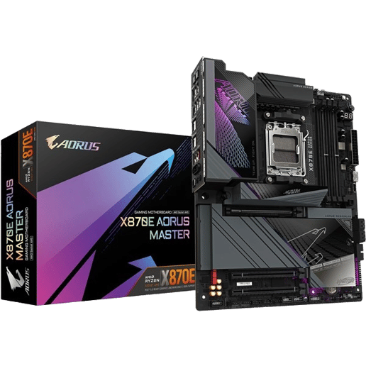 Gigabyte X870E AORUS MASTER ATX Motherboard for AMD Socket AM5 CPUs